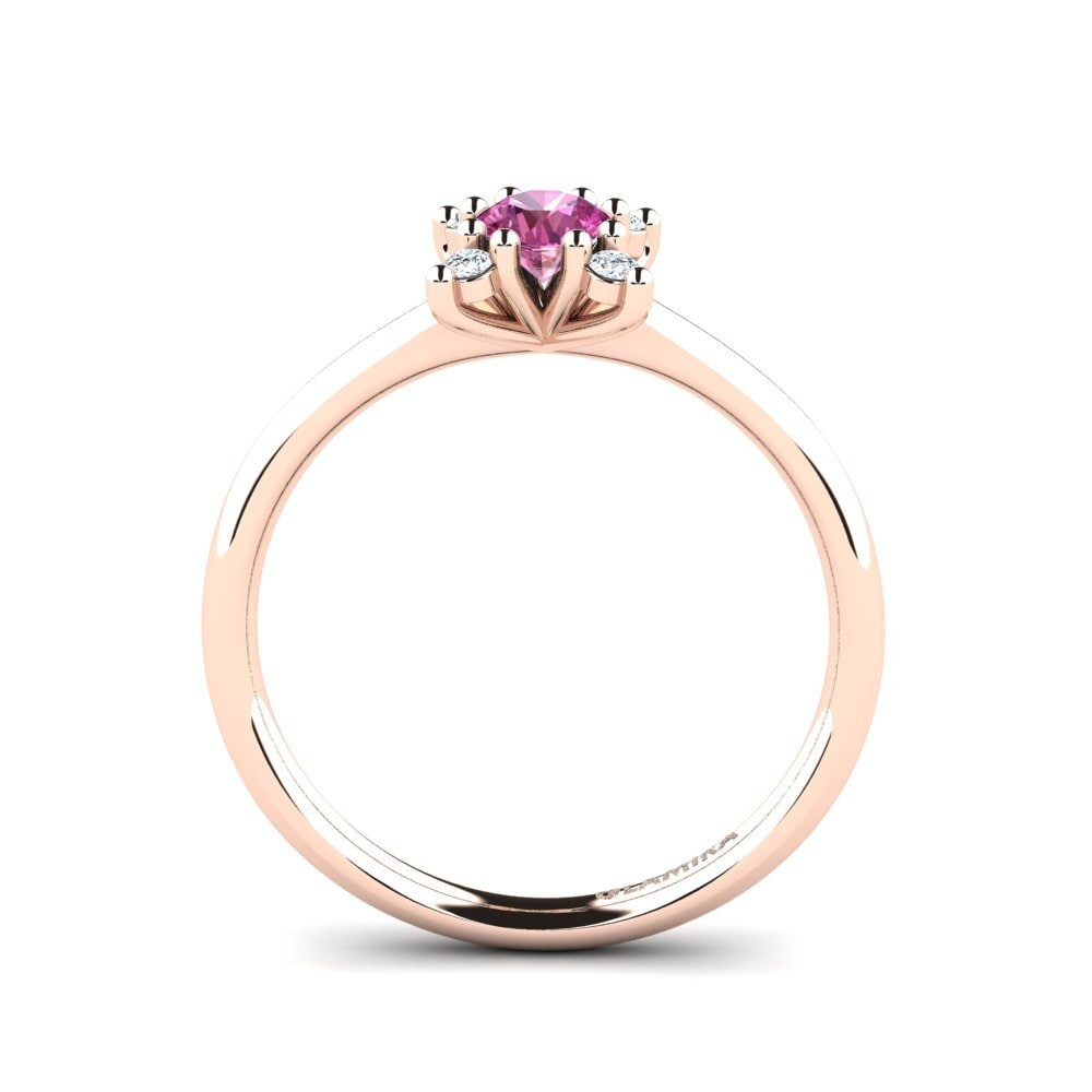 Pink Topaz Engagement Ring Nikkole