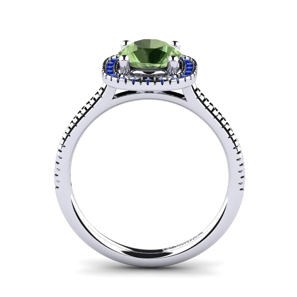 Green Sapphire Engagement Ring Nillson