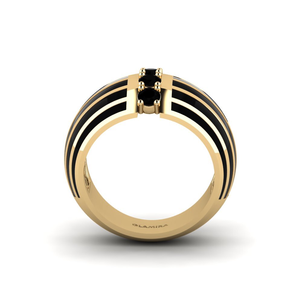 Zafiro negro Anillo Niraisha