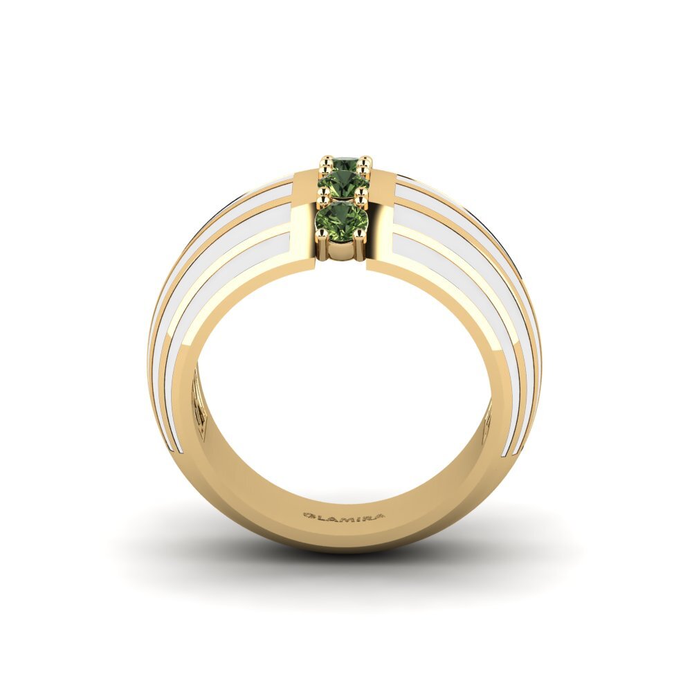 Zafiro Verde Anillo Niraisha