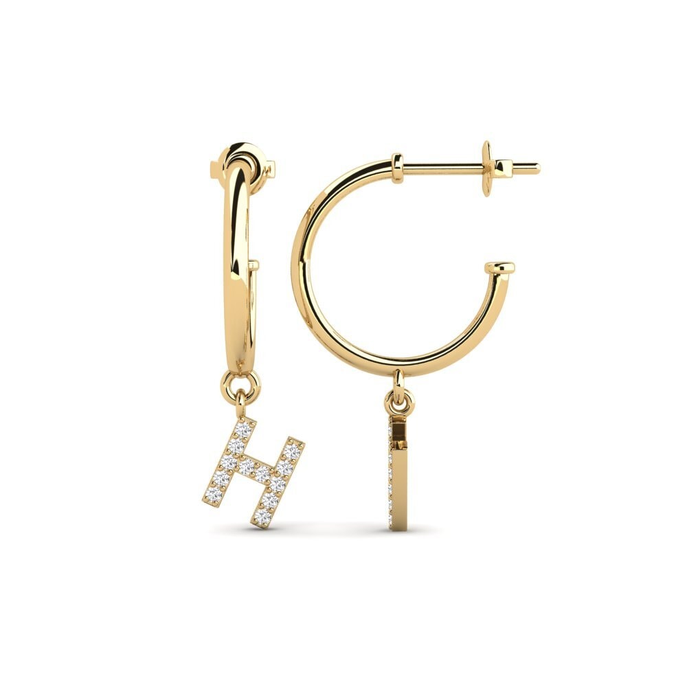 White sapphire Women's Earring Nkwerre - H