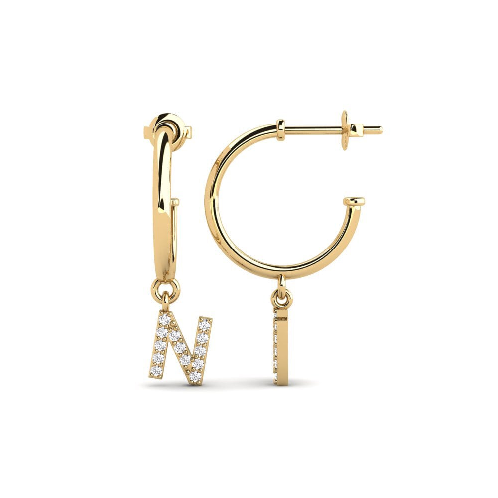 White sapphire Women's Earring Nkwerre - N