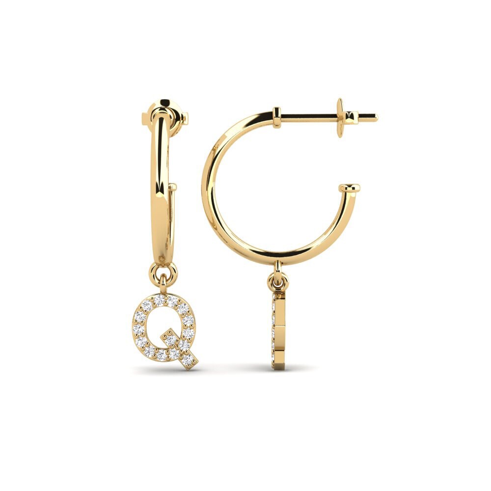 White sapphire Women's Earring Nkwerre - Q