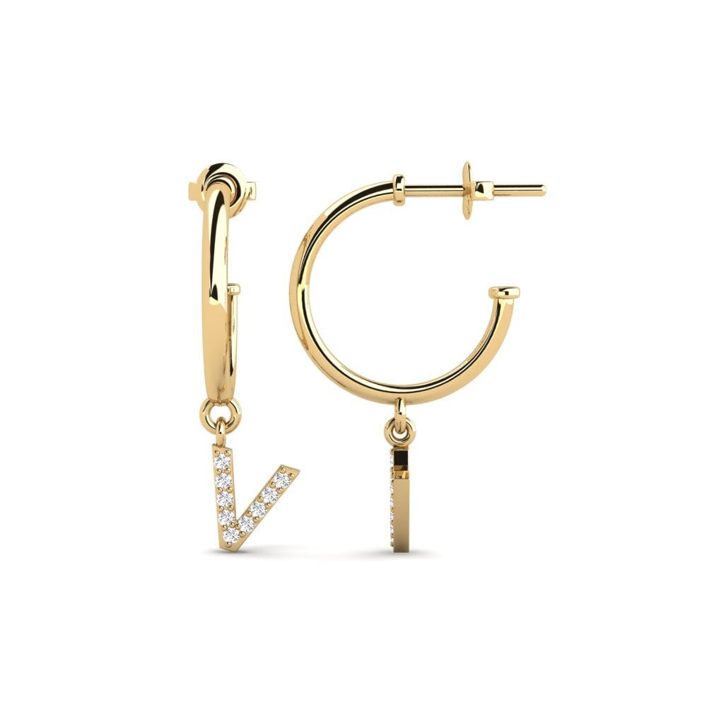 White sapphire Women's Earring Nkwerre - V