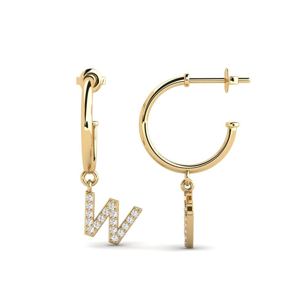 White sapphire Women's Earring Nkwerre - W