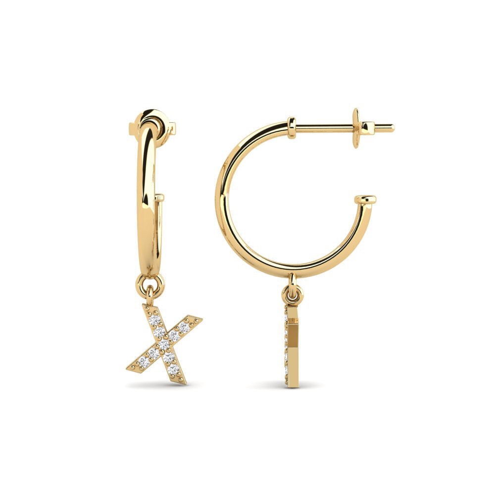White sapphire Women's Earring Nkwerre - X