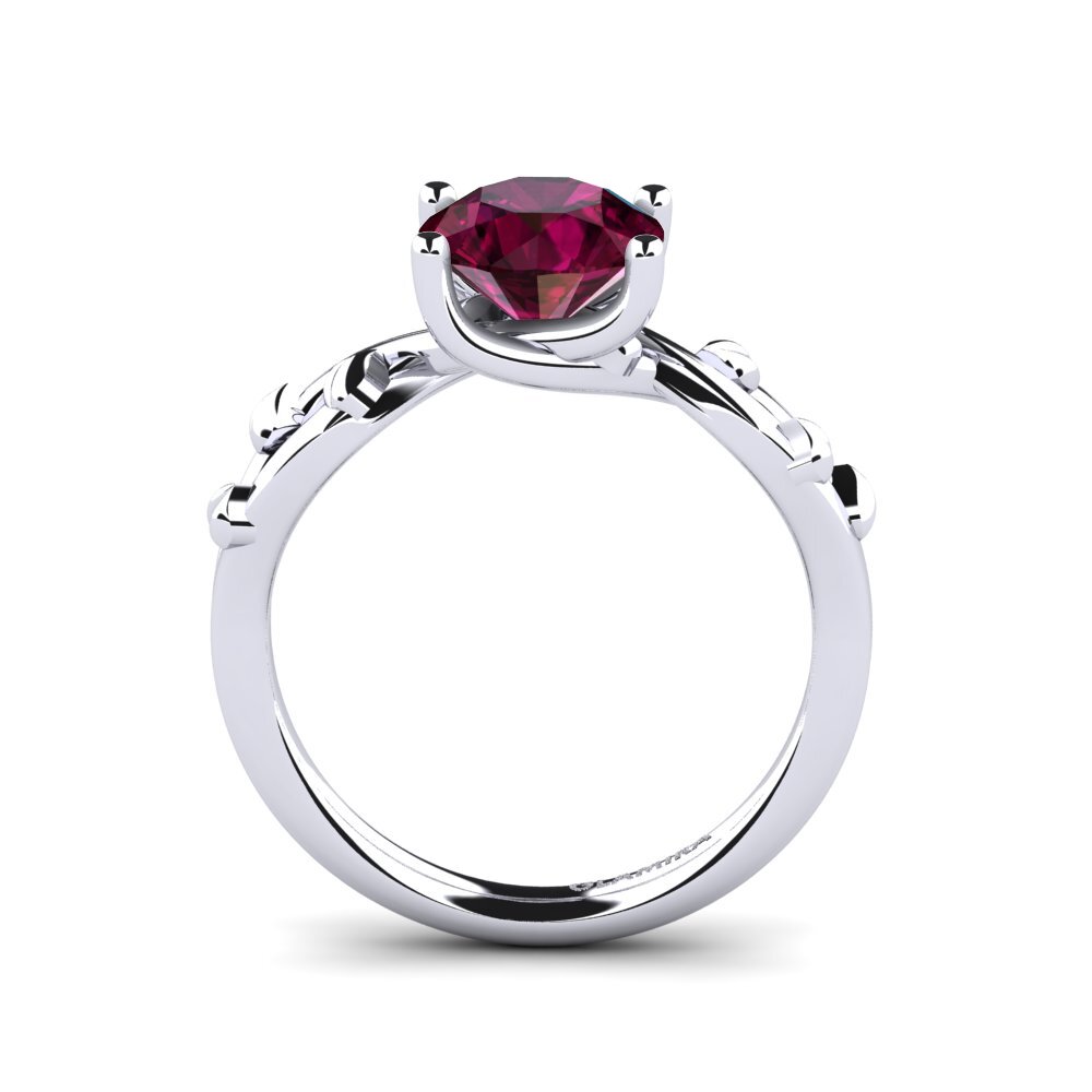 紅榴石 訂婚戒指 Alabate 1.6 crt