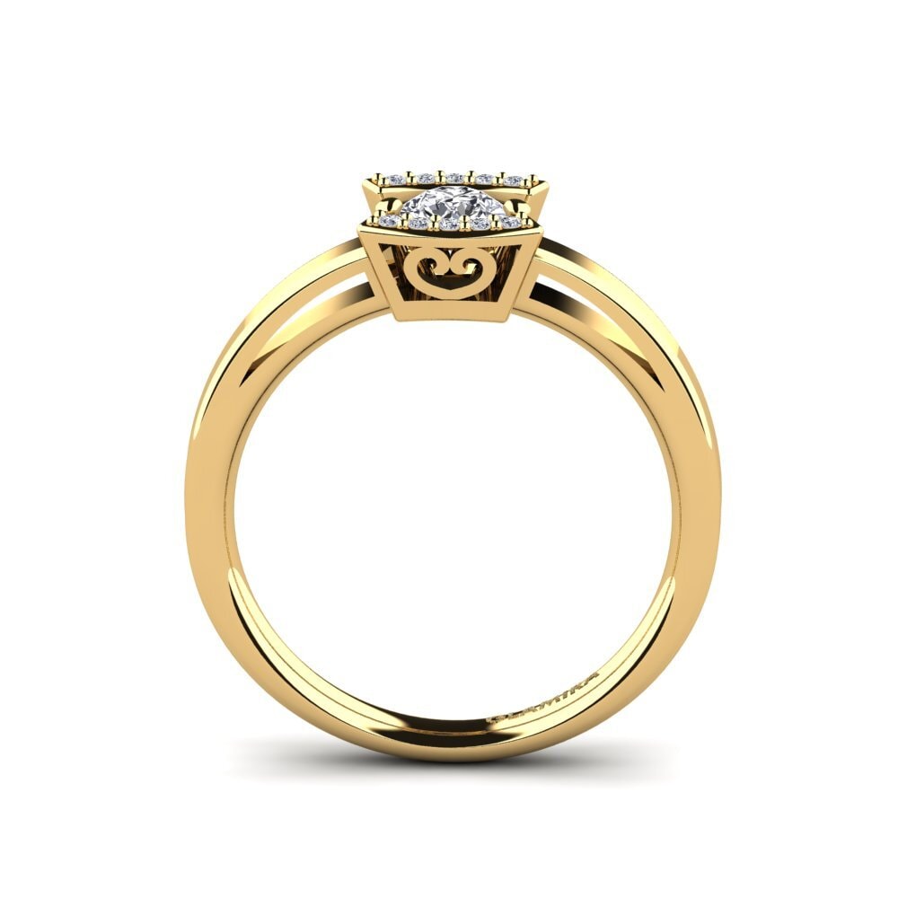 14ct Yellow Gold Engagement Ring Allecra