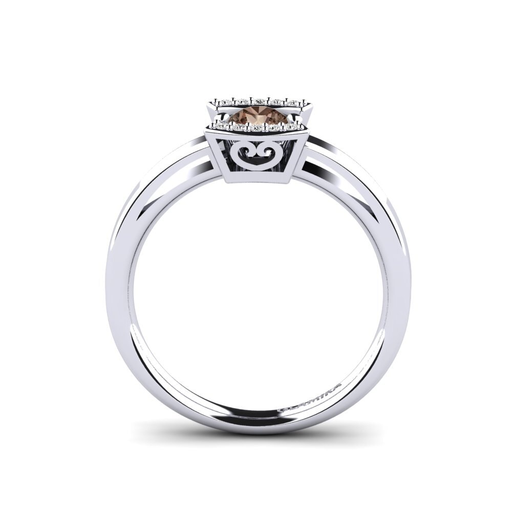 Smoky Quartz Engagement Ring Allecra