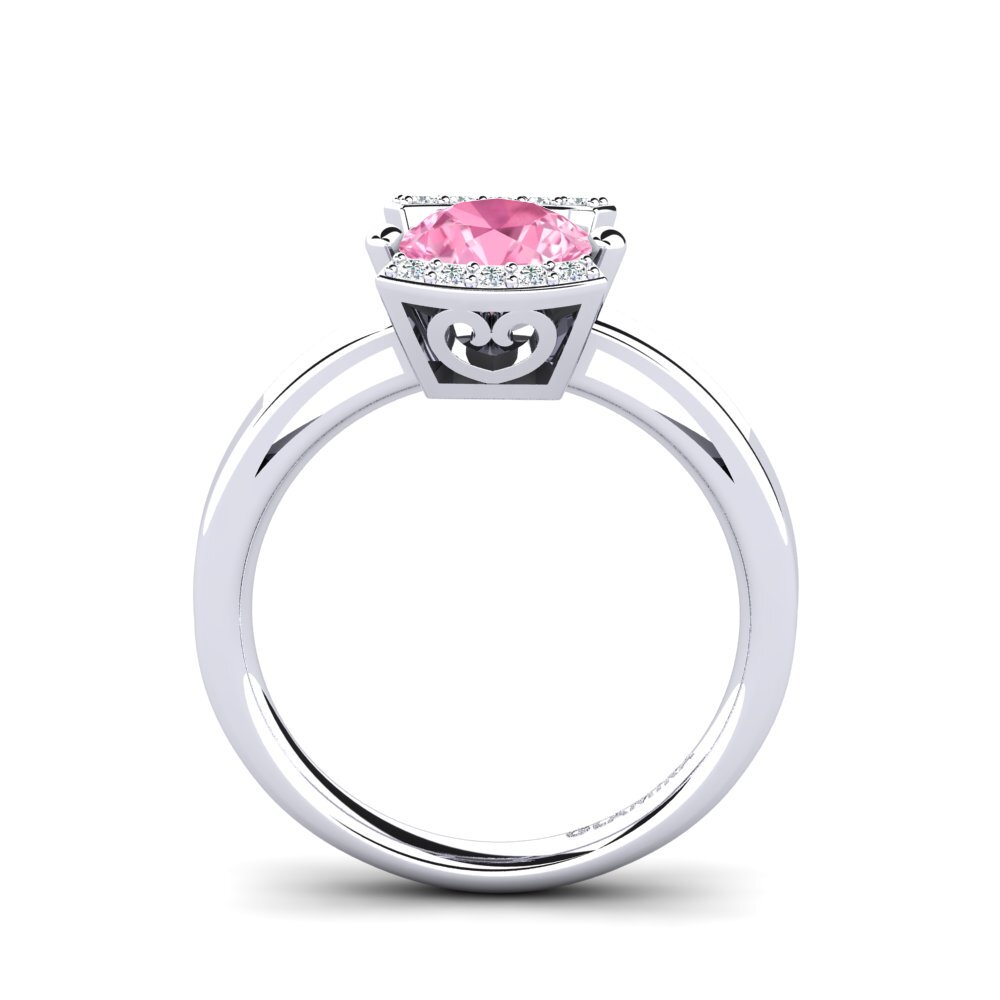 Pink Sapphire Engagement Ring Allecra 1.0 crt