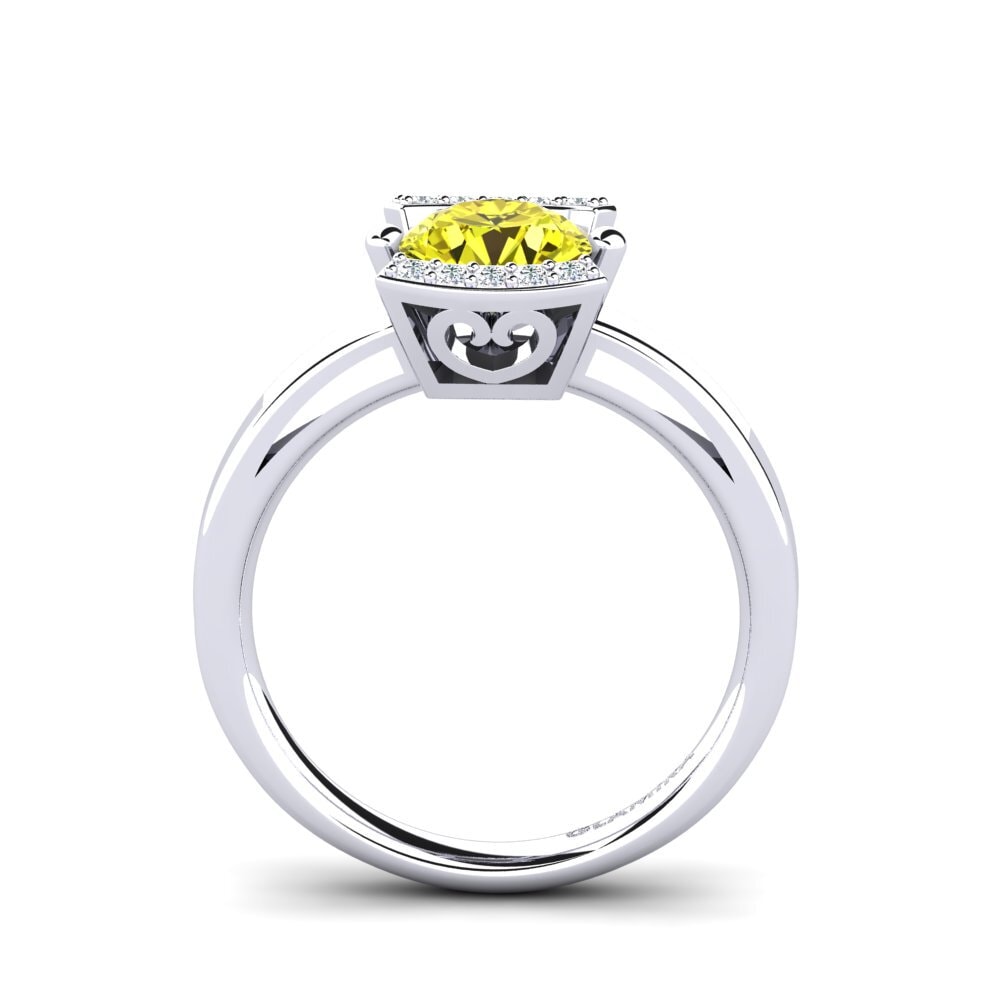 Yellow Diamond Engagement Ring Allecra 1.0 crt
