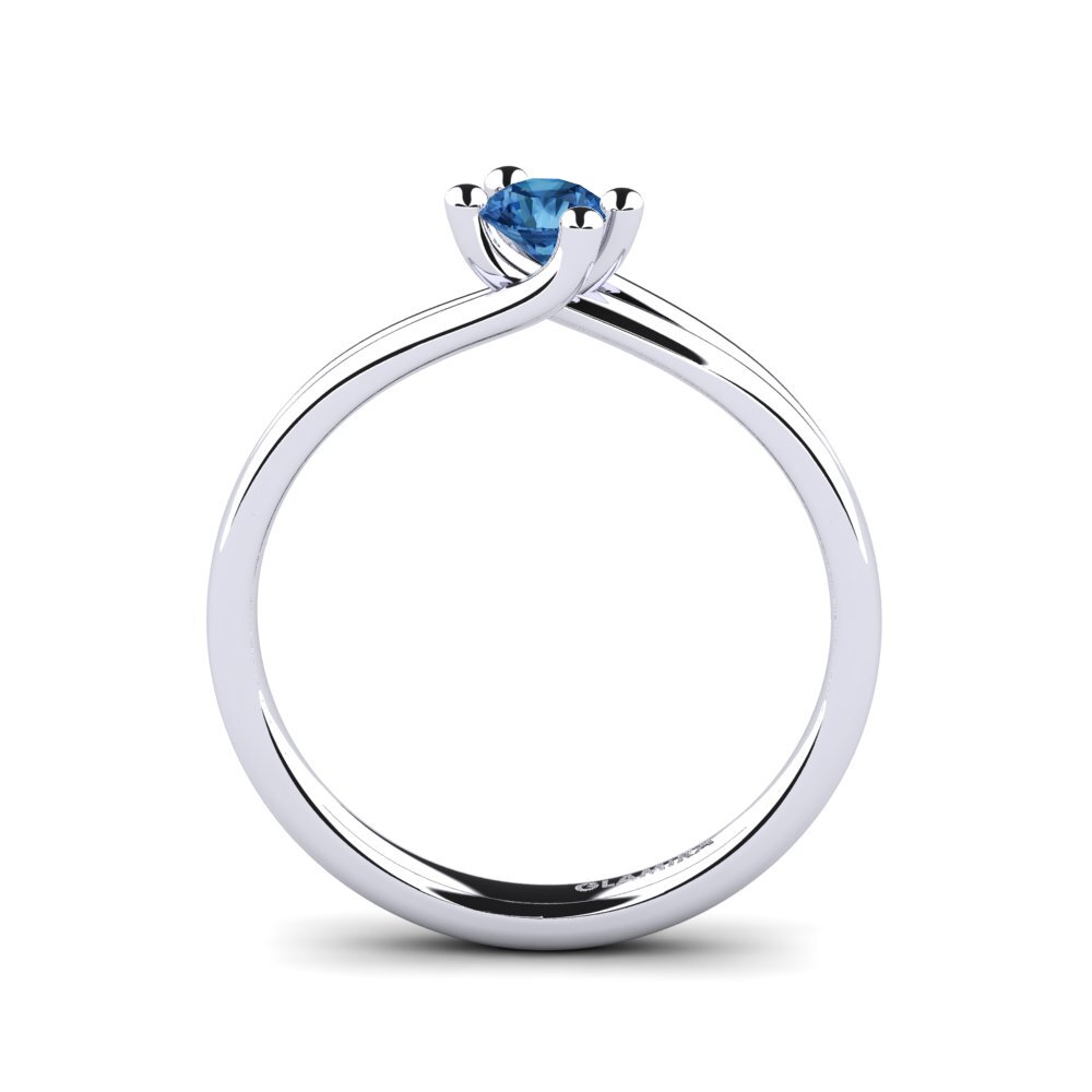 Circonita Azul Oscuro Anillo de compromiso Bridal Dream