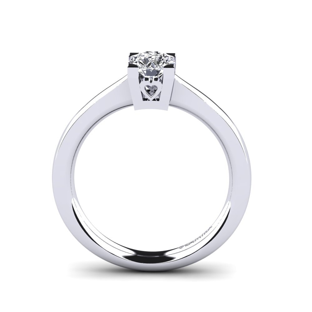 950 Palladium Diamond Women's Ring Calmar