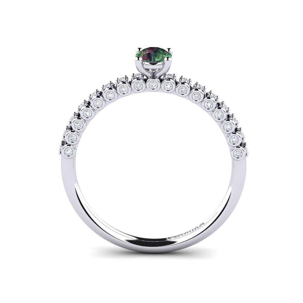 Mystic Topaz Engagement Ring Cannoli