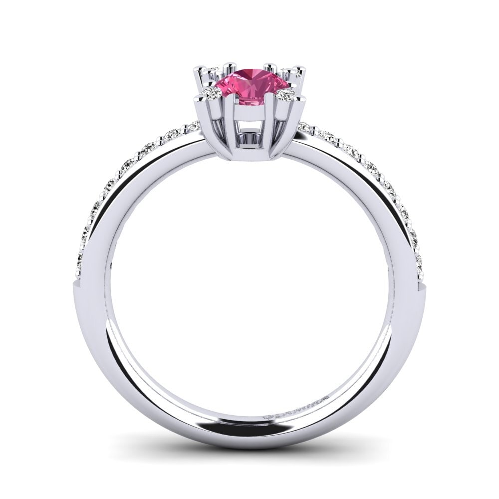 Pink Tourmaline Engagement Ring Eglontina