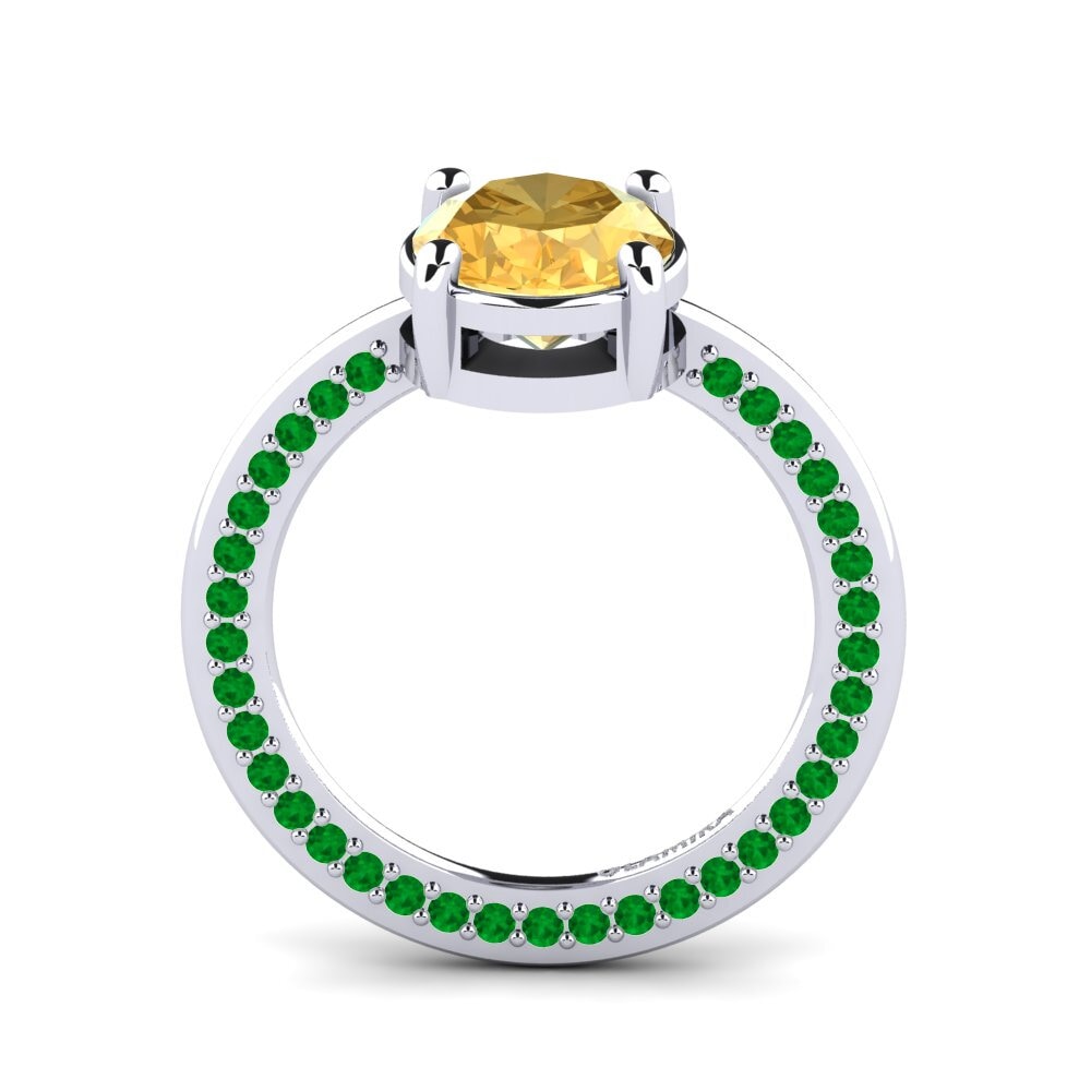 Citrine Engagement Ring Jokina