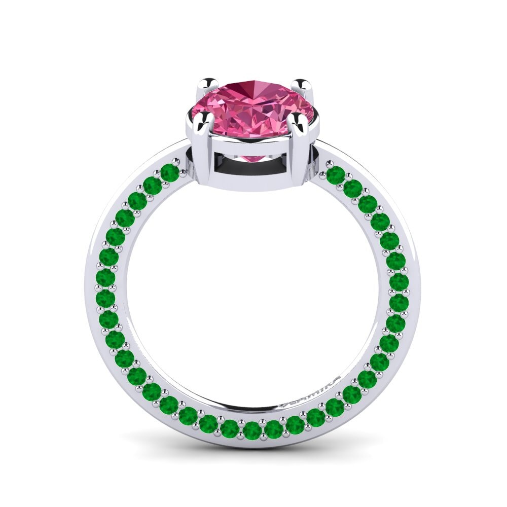 Pink Tourmaline Engagement Ring Jokina