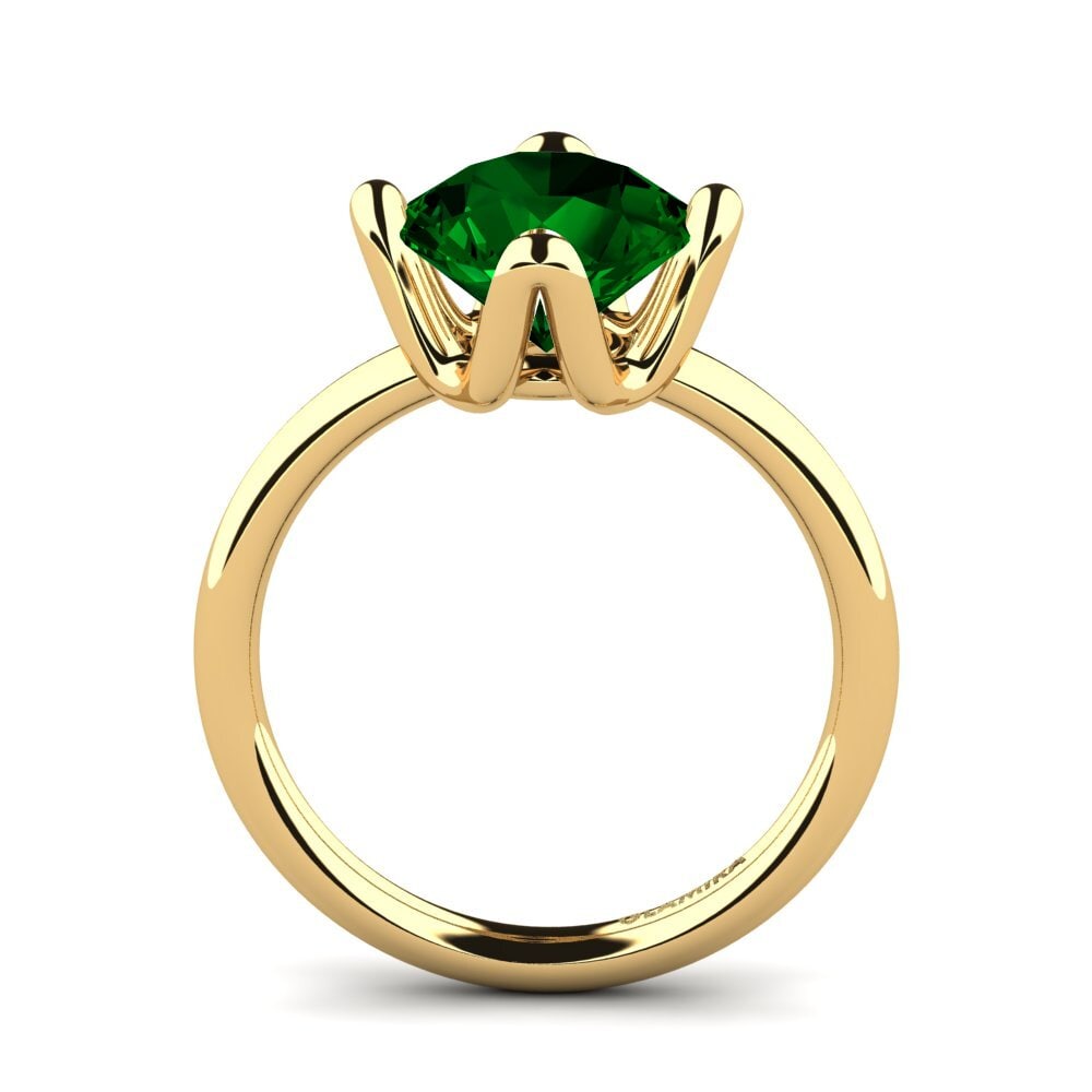 Green Zirconia Engagement Ring Loredana 3.0 crt