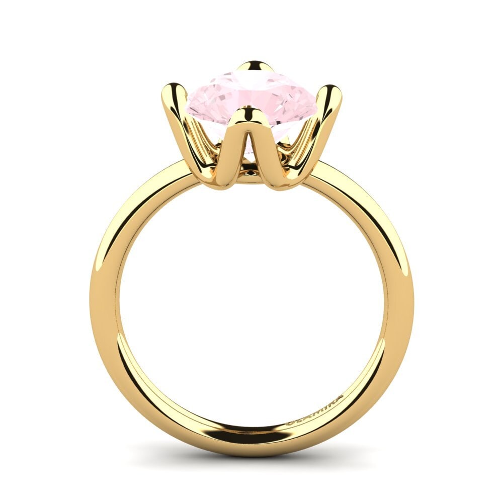Rosenquarz Verlobungsring Loredana 3.0 crt