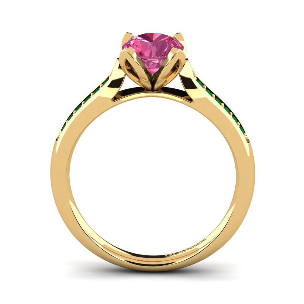 Pink Tourmaline Engagement Ring Noemin