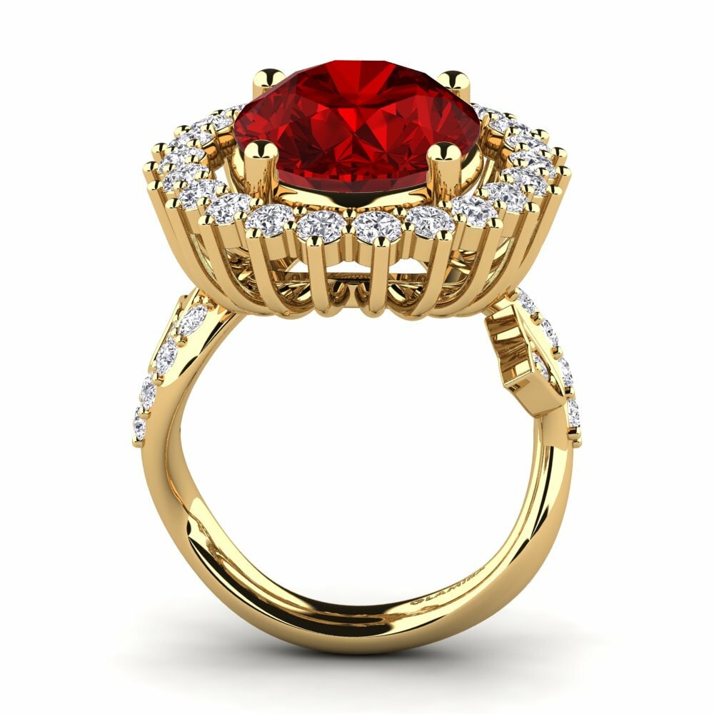 Rubis (créé en laboratoire) Bague Noreen