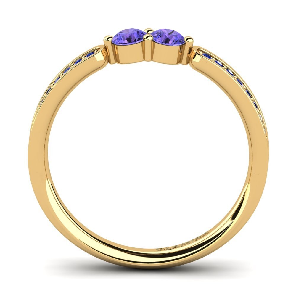 14ct Yellow Gold Tanzanite Ring Norlene