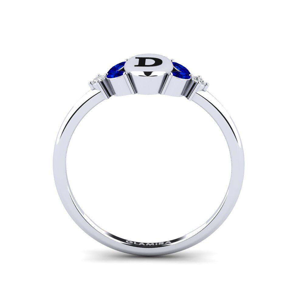 Palladium 950 Saphir Ring Notredame