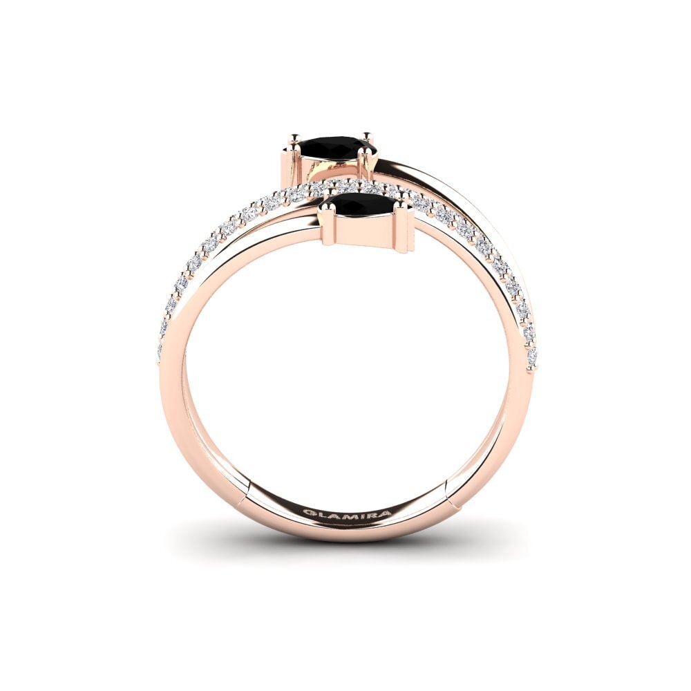 18ct Rose Gold Black Diamond Ring Nsukka