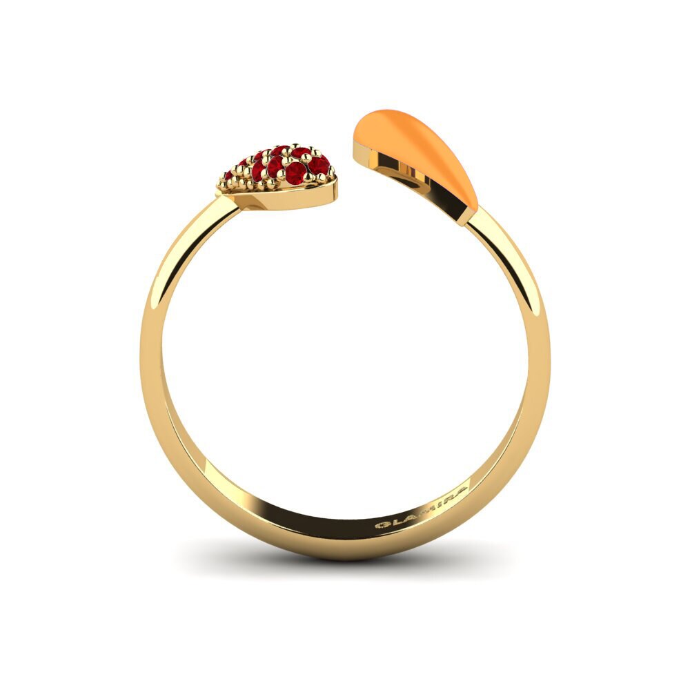 Red Zirconia Ring Nuoli