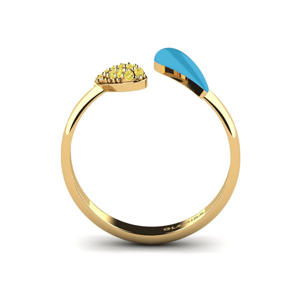 Gelber Saphir Ring Nuoli