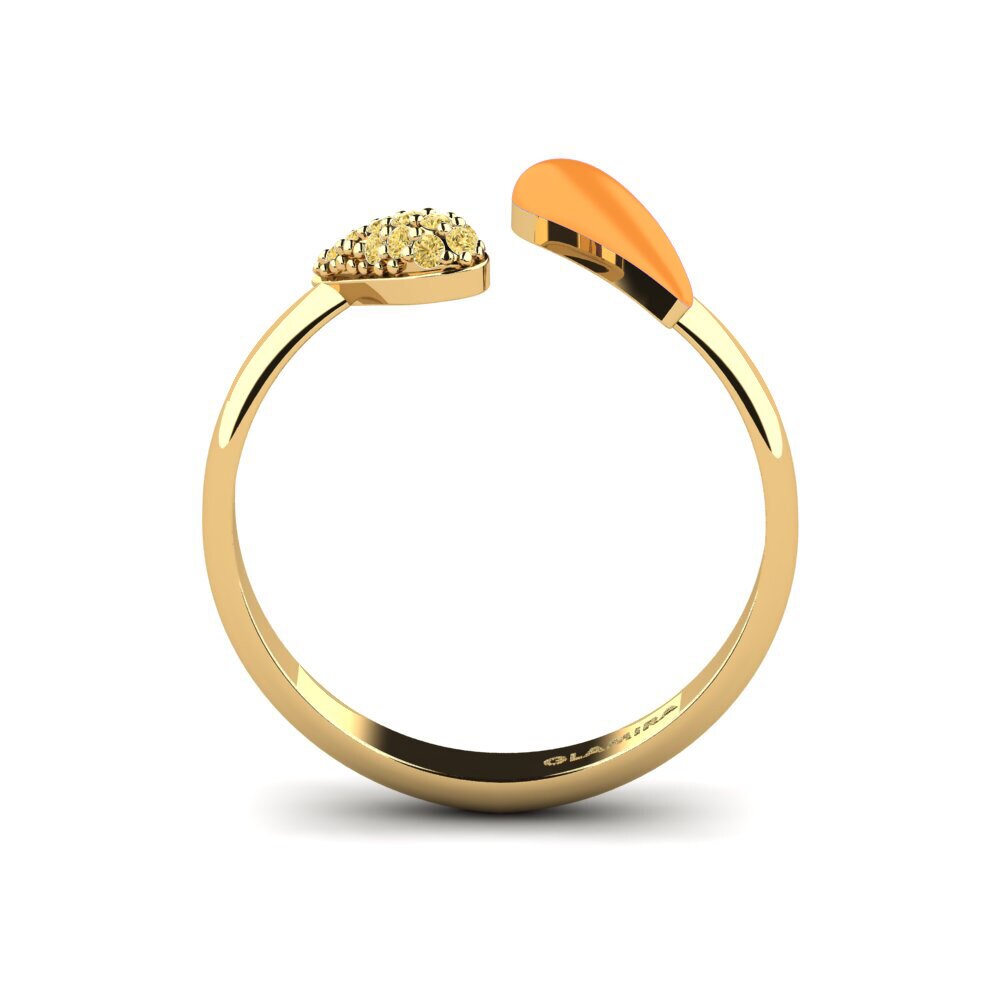 Gelber Diamant Ring Nuoli