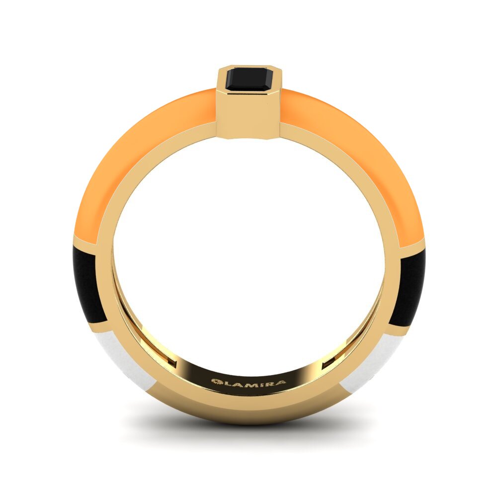 Schwarzer Onyx Ring Nuvoloso