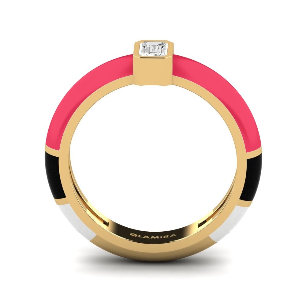Weißer Saphir Ring Nuvoloso