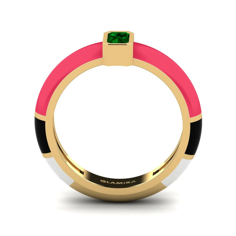 Zircone Vert Bague Nuvoloso