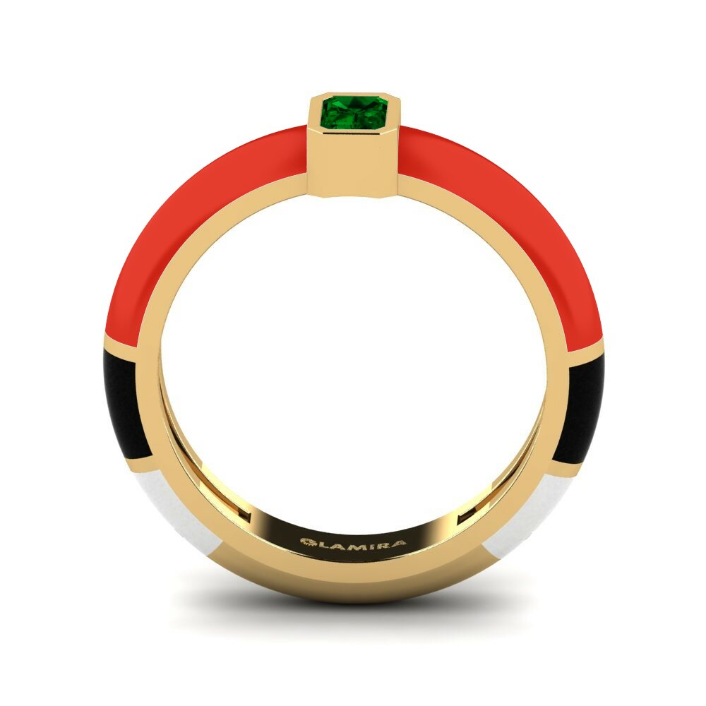 Zircone Vert Bague Nuvoloso