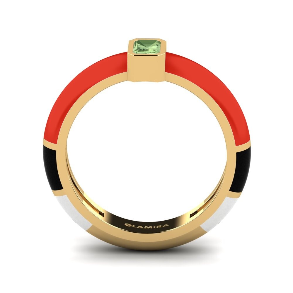 Grüner Saphir Ring Nuvoloso