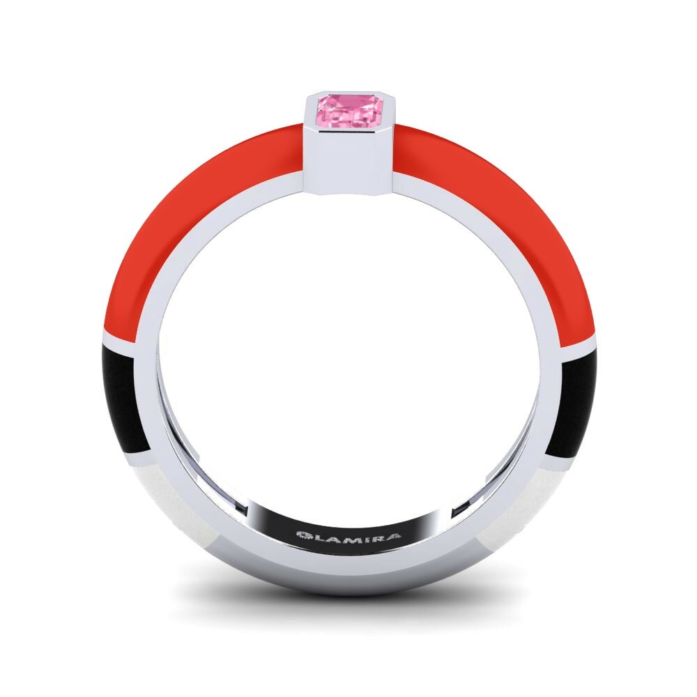 Argent Blanc Bague Nuvoloso