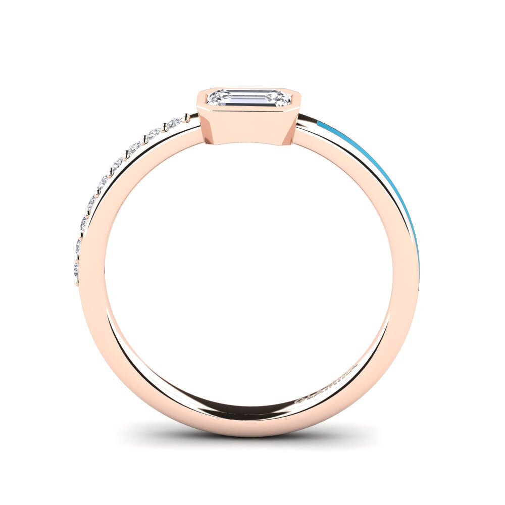 Rotgold 375 Verlobungsring Nymbre