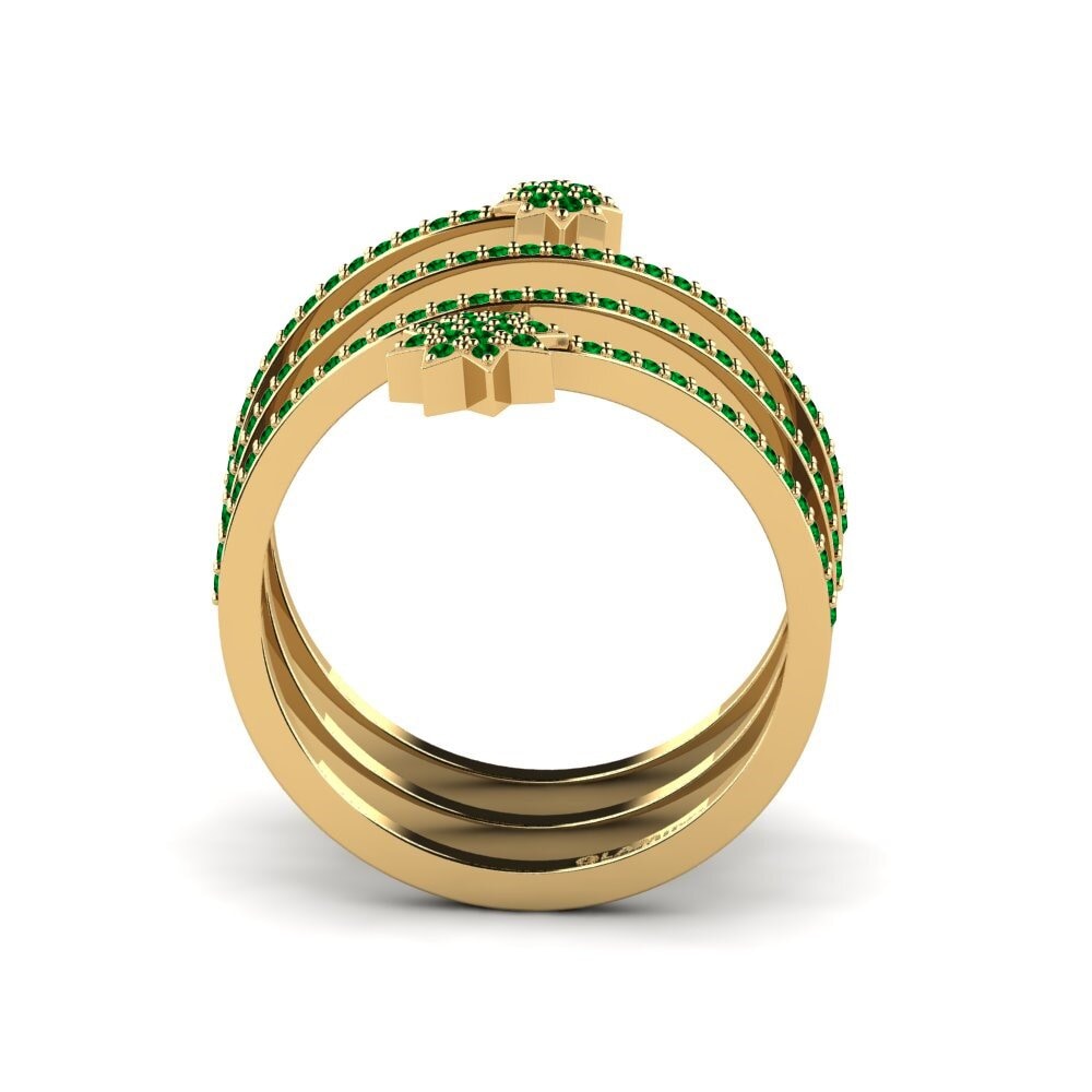 Circonita Verde Anillo Nyota
