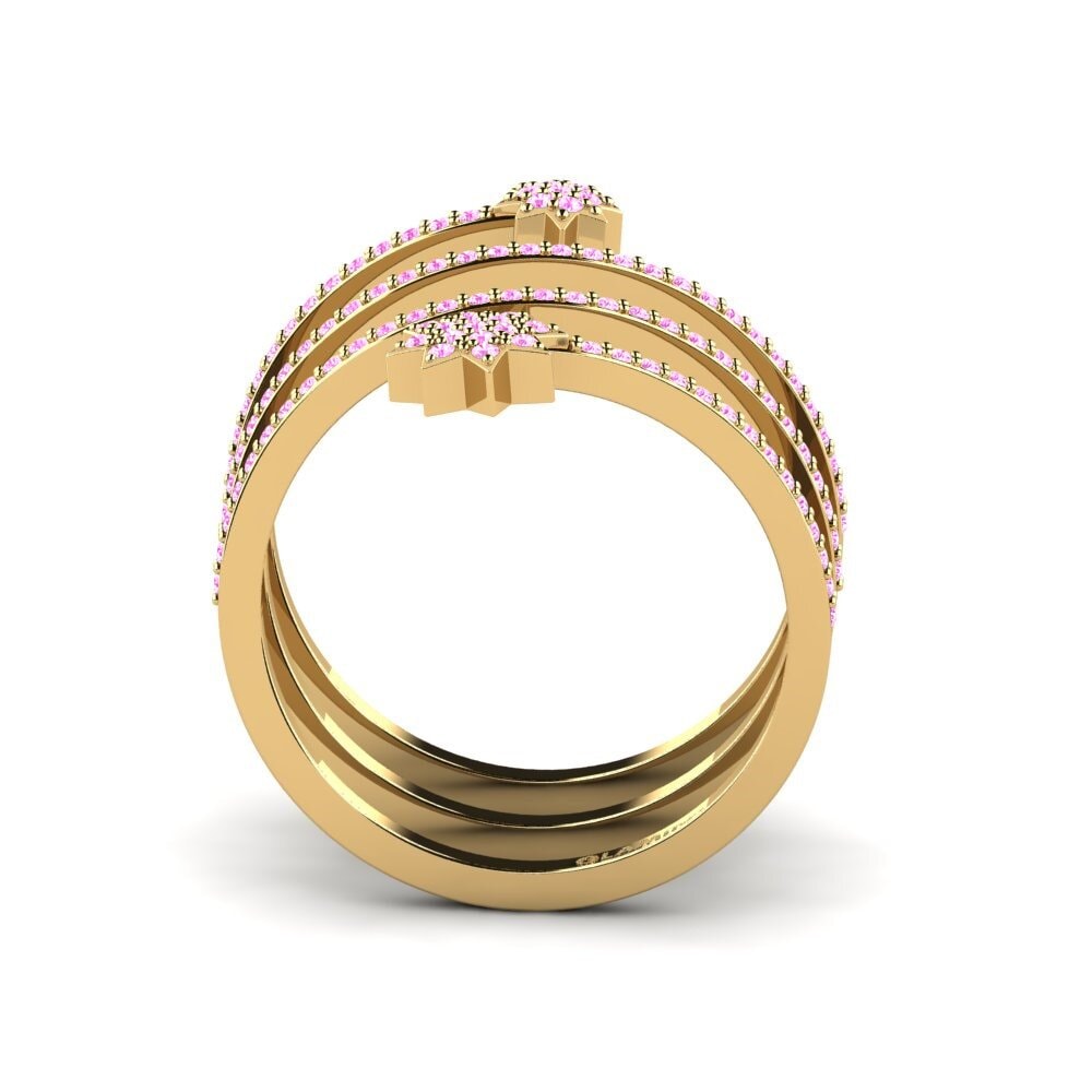 Zafiro Rosado Anillo Nyota