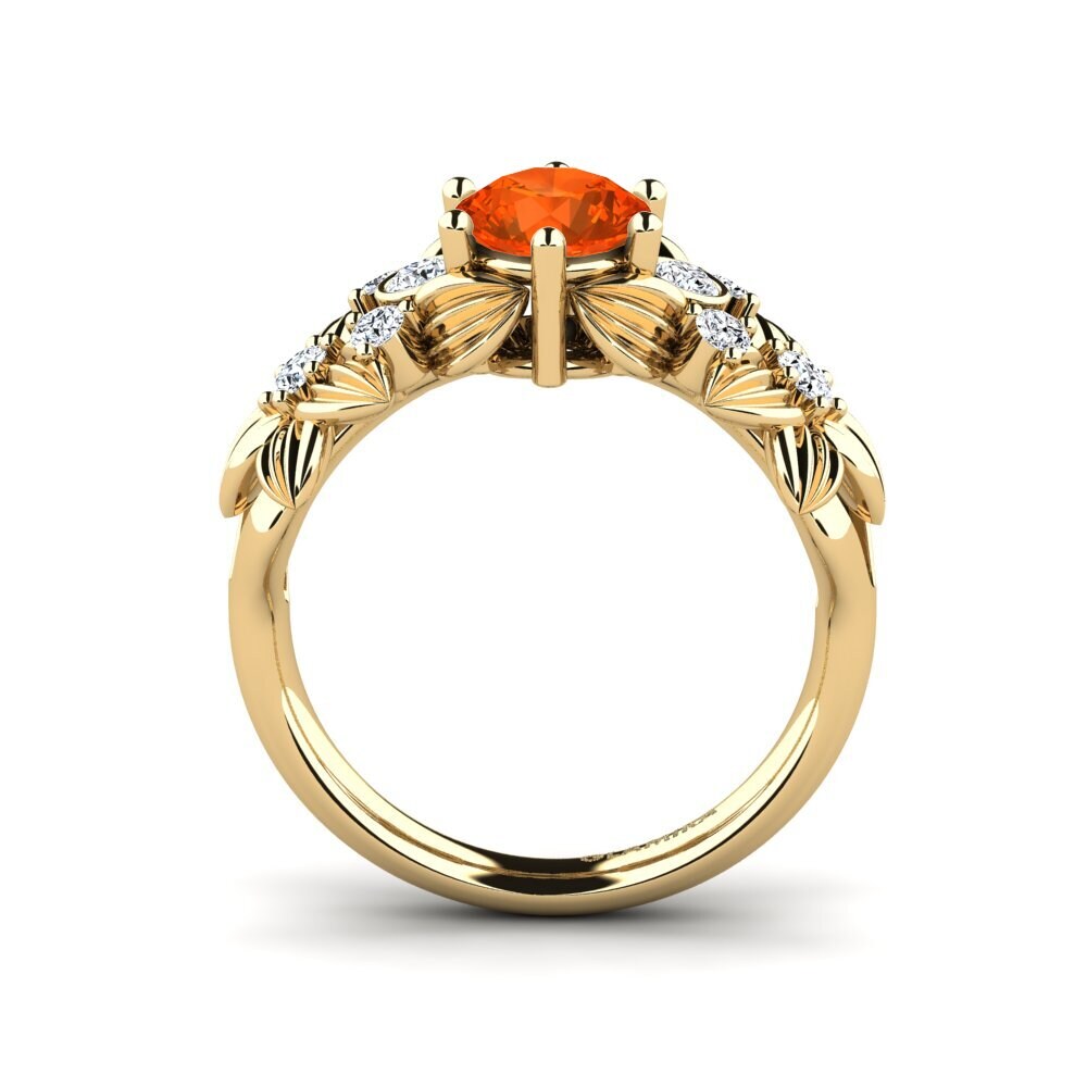 Fire Opal Ring Octave