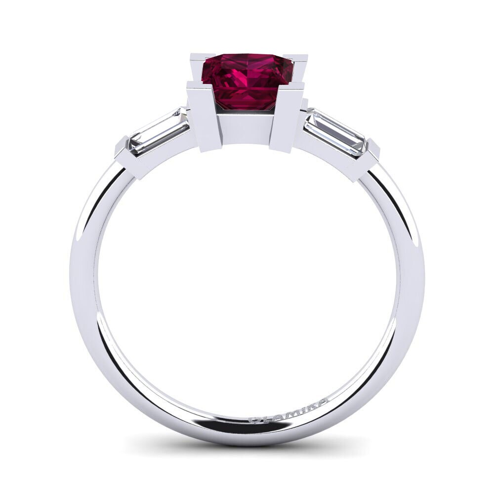 Rhodolite Garnet Engagement Ring Octavise