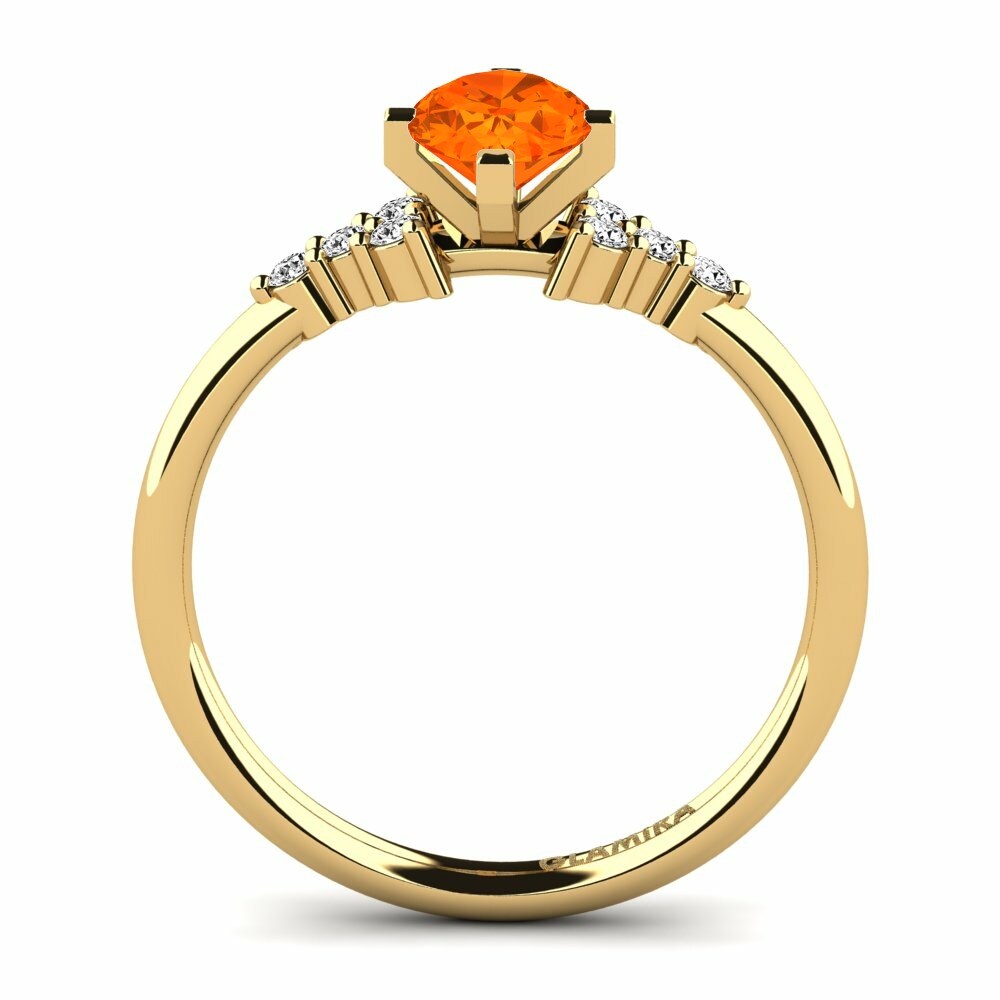 Fire-Opal Engagement Ring Odelyn
