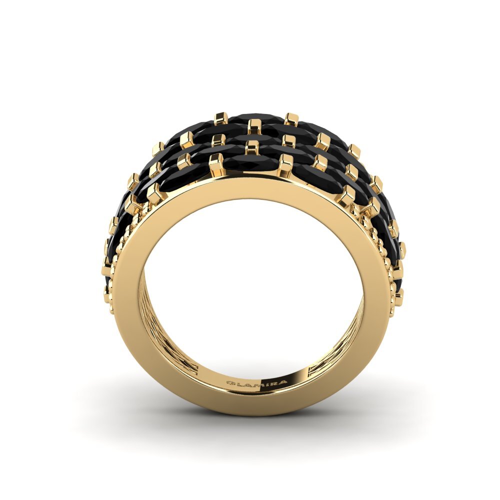 Zafiro negro Anillo Odilo