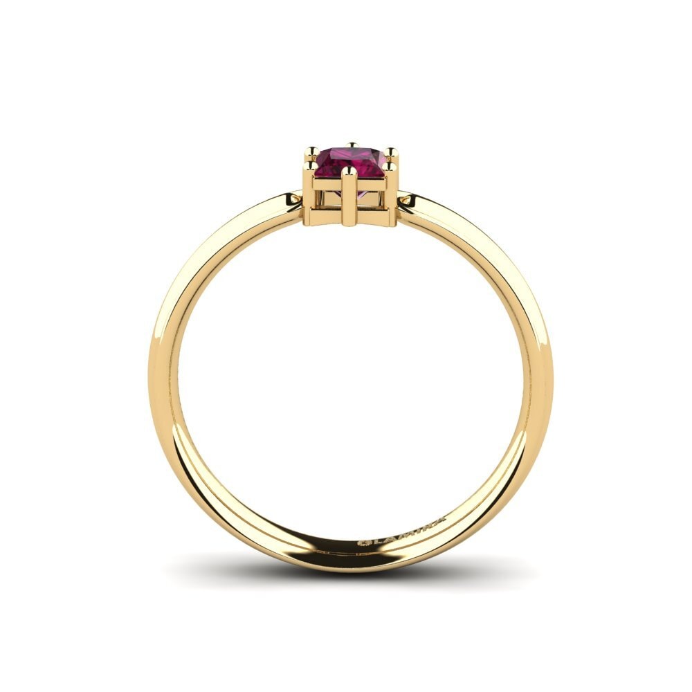 Rhodolite Garnet Engagement Ring Oghism