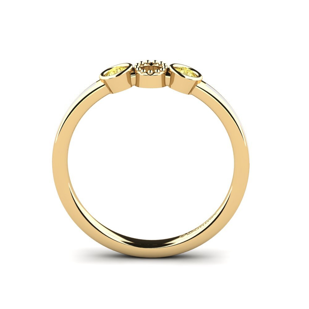 Gelber Saphir Ring Ohtol