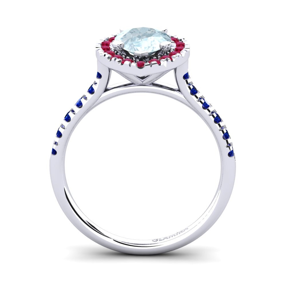 Aquamarine Engagement Ring Oiffe