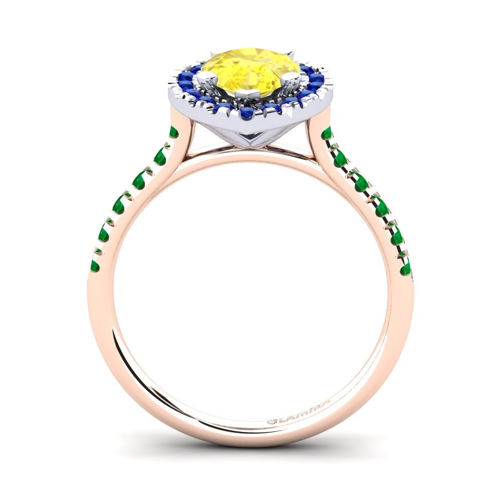 14k Rose & White Gold Engagement Ring Oiffe
