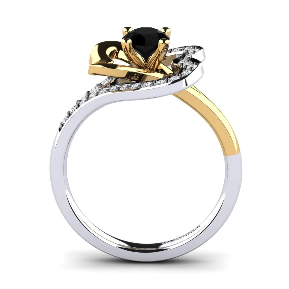 Black Diamond Engagement Ring Olevia 0.5 crt