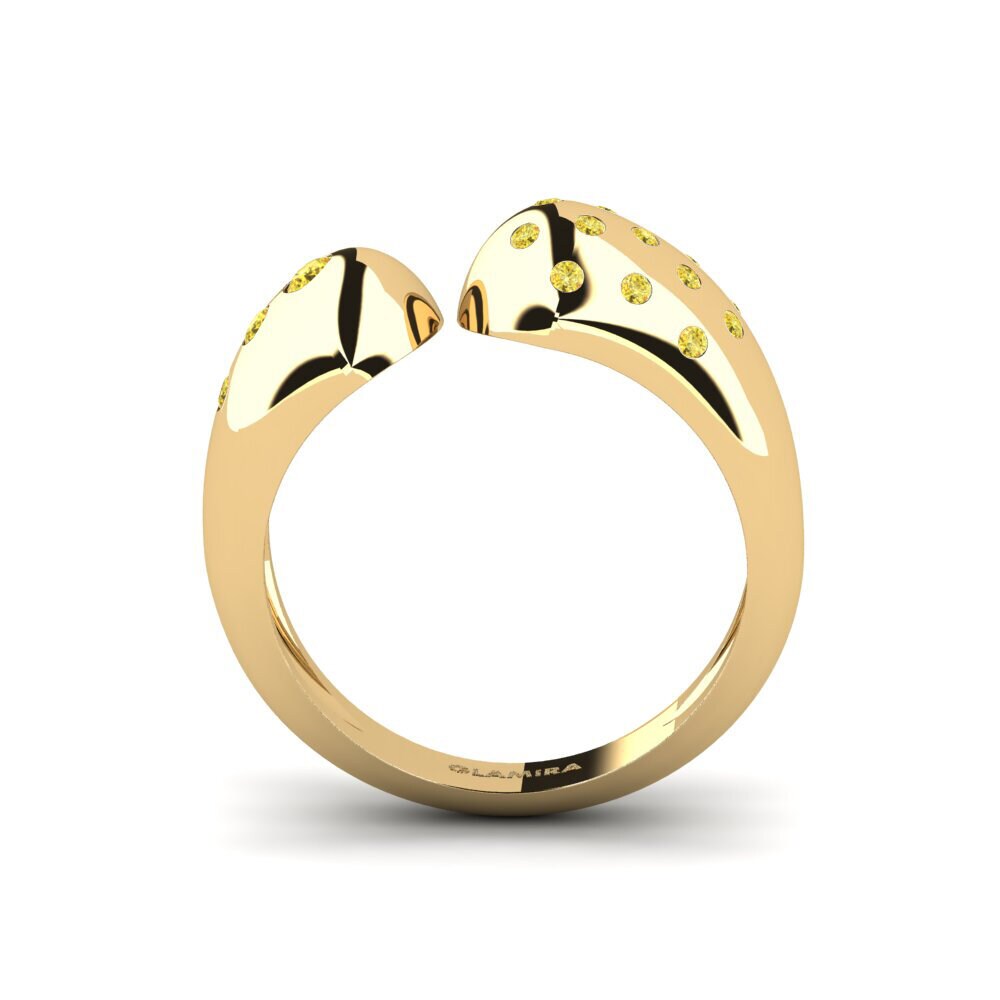 Zafiro amarillo Anillo Olif
